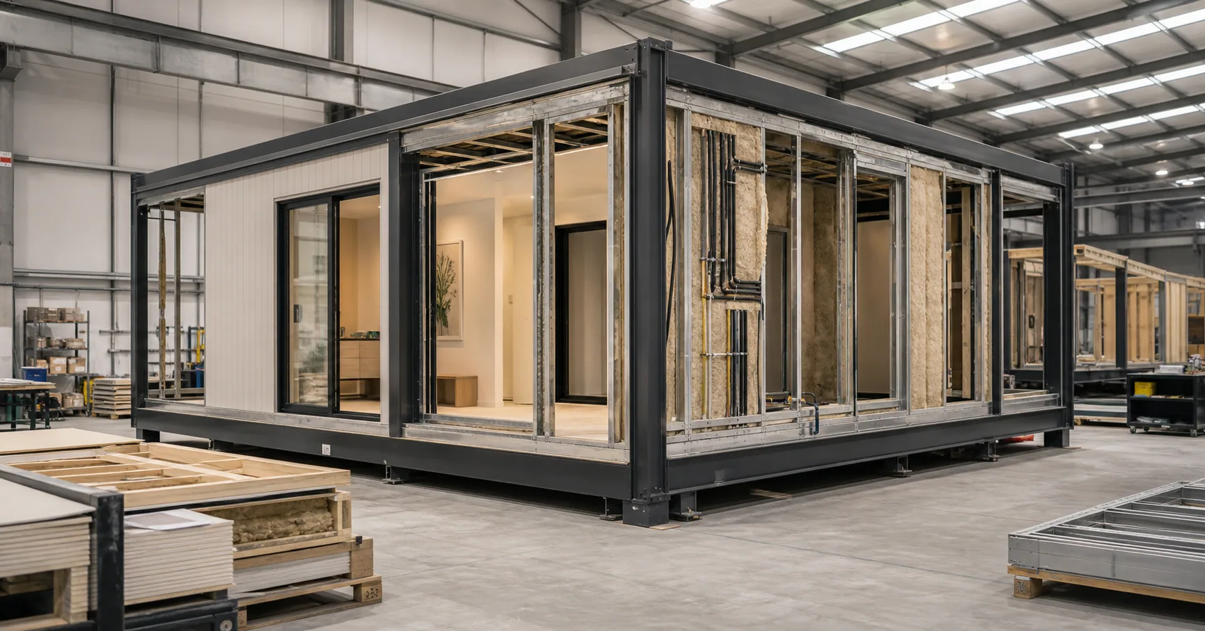 Off site modular construction inside a controlled factory setting